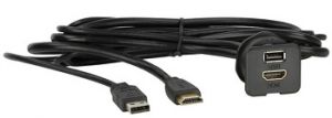 KABEL USB (M) HDMI M - USB (F) HDMI F GNIAZDO 180 CM